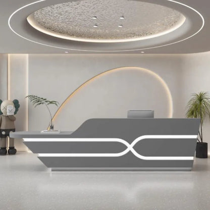 Organizers Company Reception Desks Luxury White Led Lights Reception Desks Welcome Minimalist Comptoire Accueil Trendy Furniture