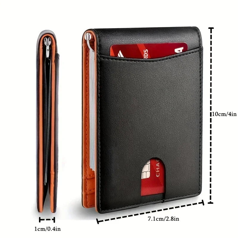 Rfid Carbon Fiber Luxury Men Wallets Money Bag Slim Thin Man Card Holder Wallet for Men Small Short Purse Male Vallet Billfold