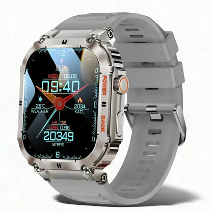 2024 Smart Watch Men's New Bluetooth Call 1.96-inch IPS Square Screen Full View Full Day Heart Rate Detection Sports Smart Watch