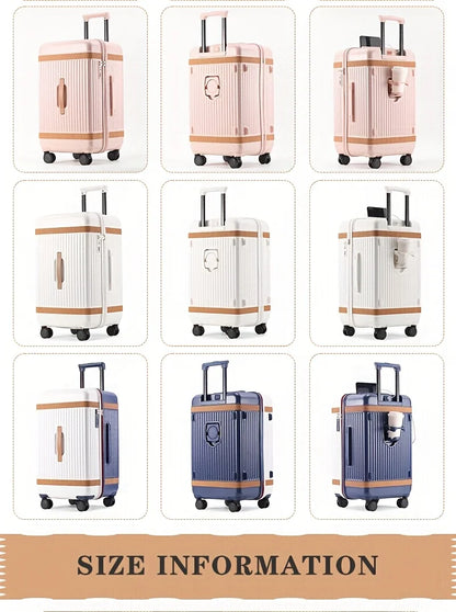 Heavy-Duty Large Capacity Suitcase with TSA Lock PC+ABS Hardshell Luggage,360° Silent Wheels Adjustable Handle,USB...