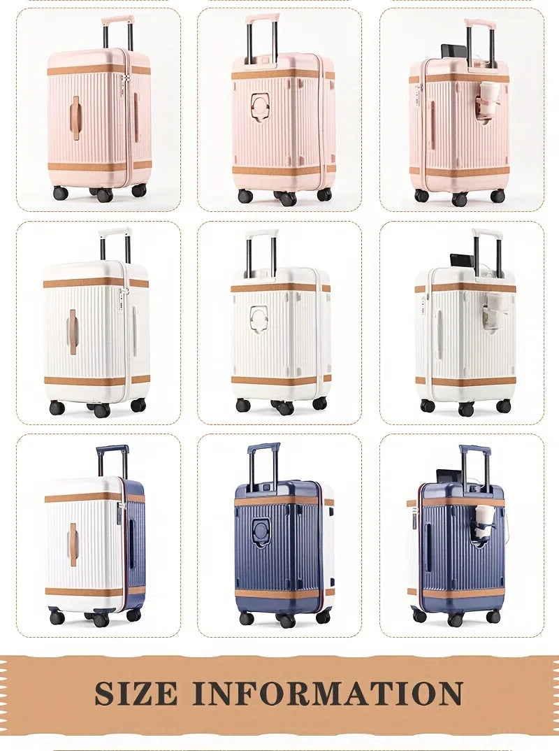 Heavy-Duty Large Capacity Suitcase with TSA Lock PC+ABS Hardshell Luggage,360° Silent Wheels Adjustable Handle,USB...