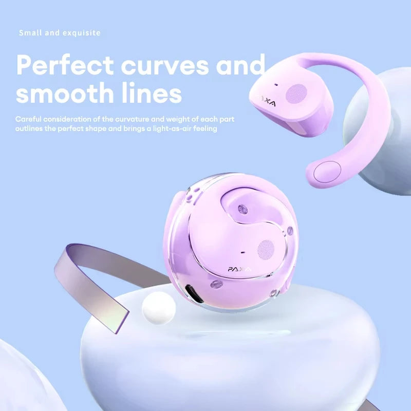 PAXA X15 PRO Wireless Bluetooth Earphones 5.4 Hi-Fi HD Call Stereo Headset IPX5 Sports Game Music Hanging Ear Headphones Mic