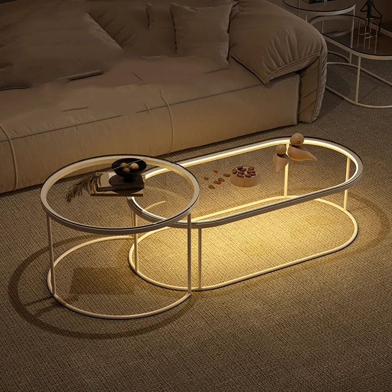 Luxury Clear Coffee Table Nordic Minimalist Bedroom Entryway Coffee Table Centre Living Room Meubles De Salon Room...