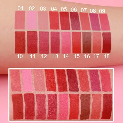 18 Colors Matte Lipstick Pen Soft Silky Velvet Lip Liner Pencil Sexy Full Color Lip Crayon Waterproof Lasting Beauty Maquillaje