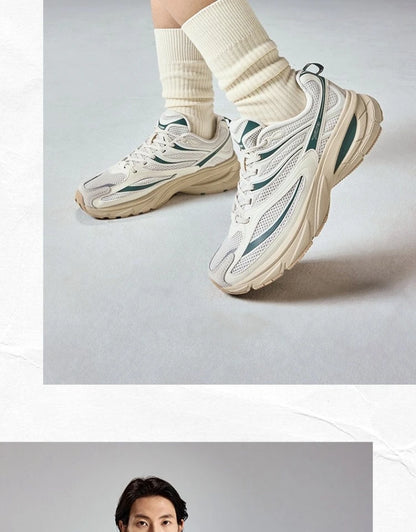 Xtep Little Basque 2 Casual Shoes for Men 2025 Summer Vintage Breathable Comfortable Non-Slip Durability Sneakers 875219320017