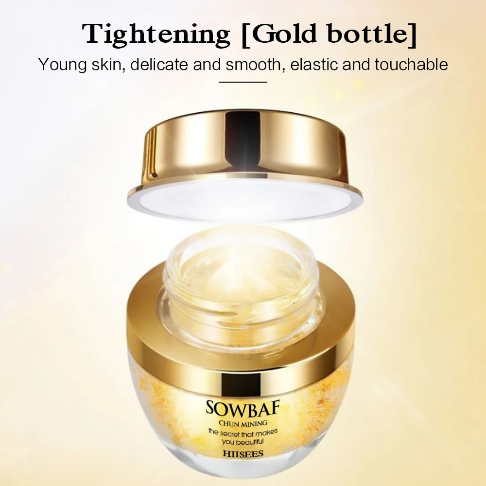 24K Golden Snail Collagen Cream Moisturizing and Skincare Essential Oil Control Facial Beauty Product Formulated for...