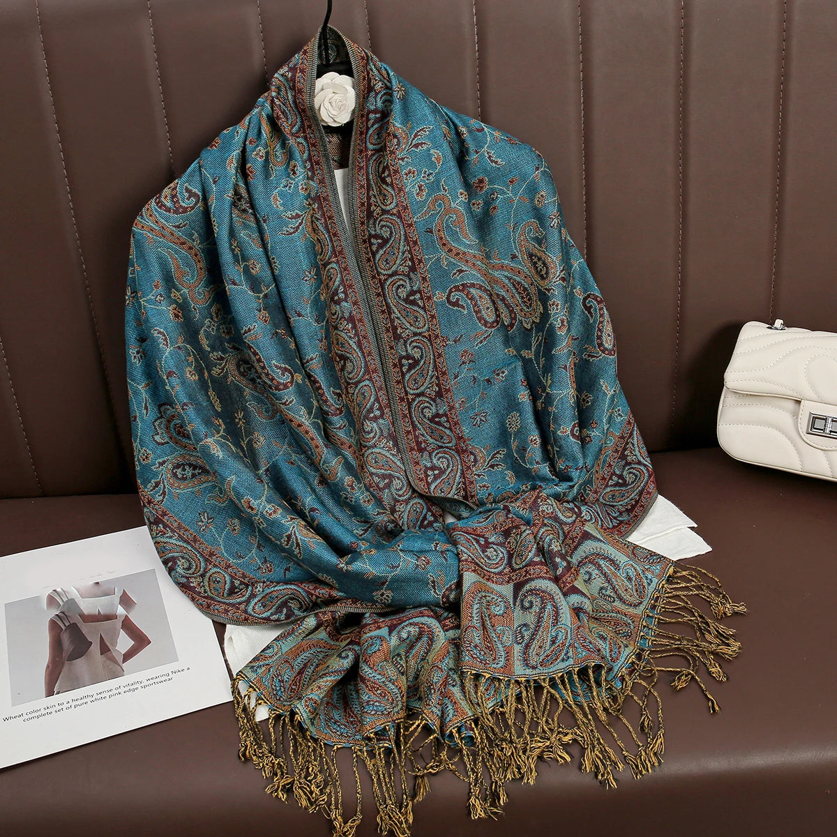 Luxury Brand Autumn Cashmere Pashmina Shawl Lady Wrap Warm Winter Scarves Design Print Female Foulard Cotton Stoles...