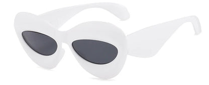 Candy Color Sexy Lip Y2k Cat Eye Sunglasses For Women Luxury Brand Yellow Blue Gradient Sun Glasses Men Punk Hip Hop...