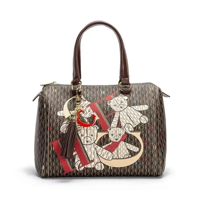 CH Women's Commuter Crossbody Bag 2025 Spring New Colorful Printed Women's Handbags Monogram Bronze Fashion Luxury Design - Kimlud