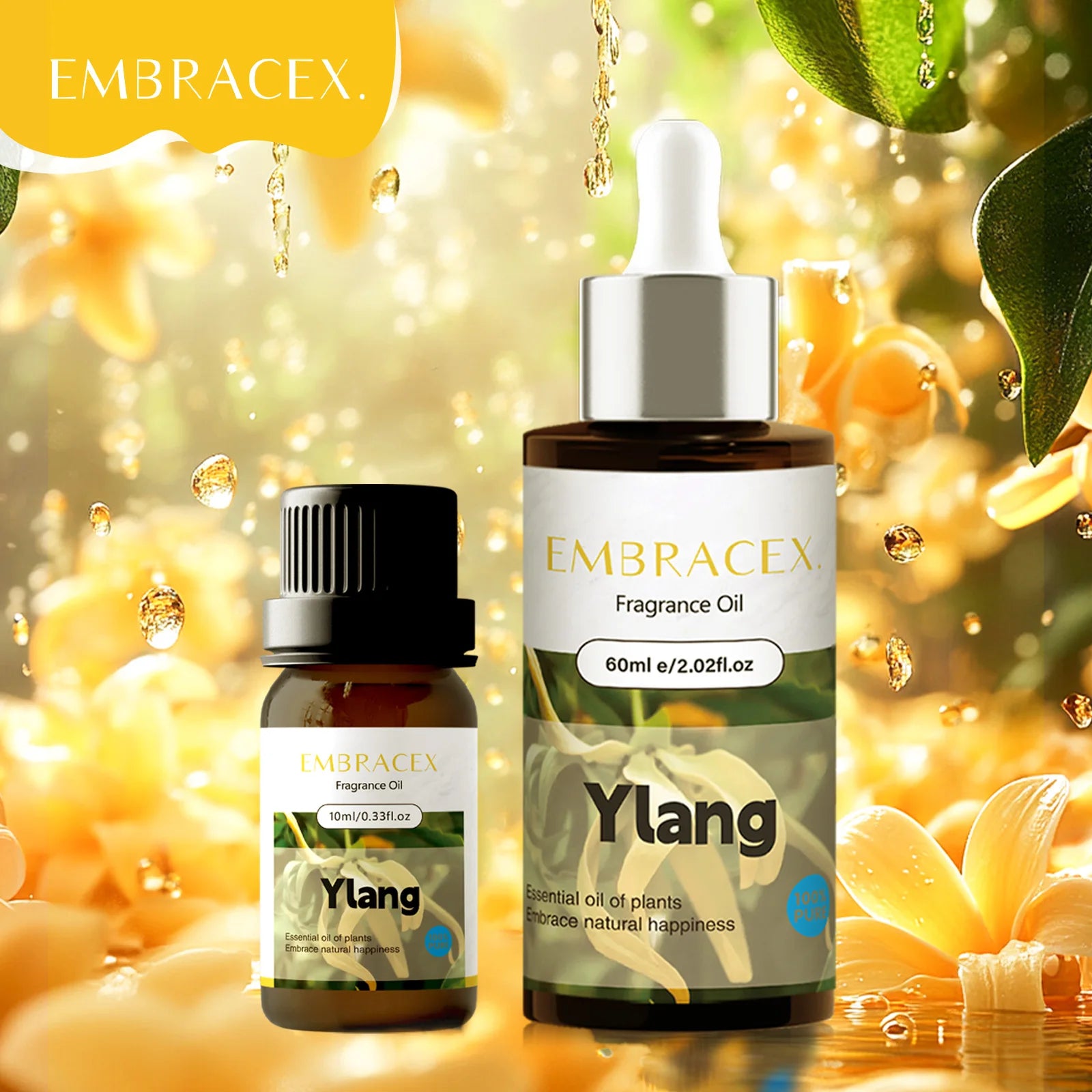 10ml 60ml Essential Oils Ylang-Ylang Essential Oil for Diffuser & Skin Natural Ylang Ylang Oil -Gift | Kimlud Budget...