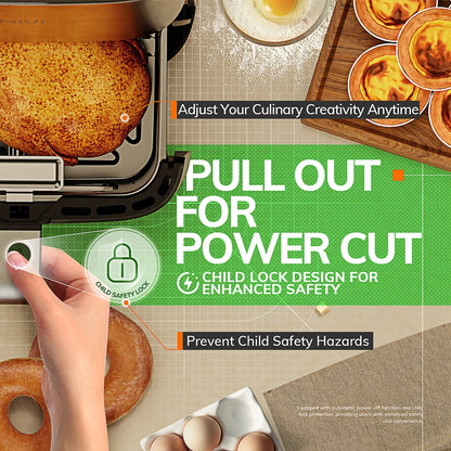 5L Air Fryer, Electric Hot fryer Oven Oilless Cooker with Touch Control & Nonstick Basket & Visible Window, Family Size