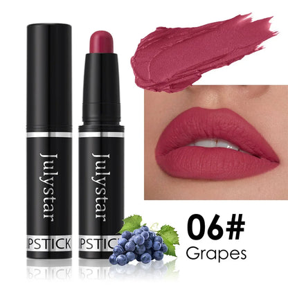 10 Color Nude Brown Matte Lipstick Pen Waterproof Lasting Non-Stick Cup Velvet Fruit Lipstick Lip Tint Pencil Makeup Lip...