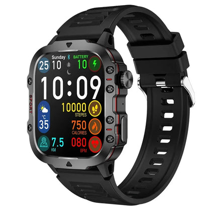 QX11 Smart Watch 1.96inch Large Screen HD Bluetooth Call SOS Voice Assistant Men Women Smartwatch Sports Fitness Tracker