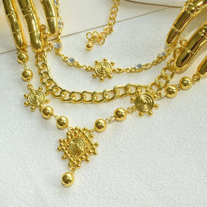 Exaggerated Metal Alloy Hand Charms Choker Necklace for Women Fashion Jewelry Gorgeous Evening Dress Statement Accessory...