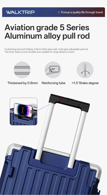 Luxury Travel Suitcase High Quality Upgrade Thicken PC Material Rolling Luggage with Aluminum Frame TSA Lock...