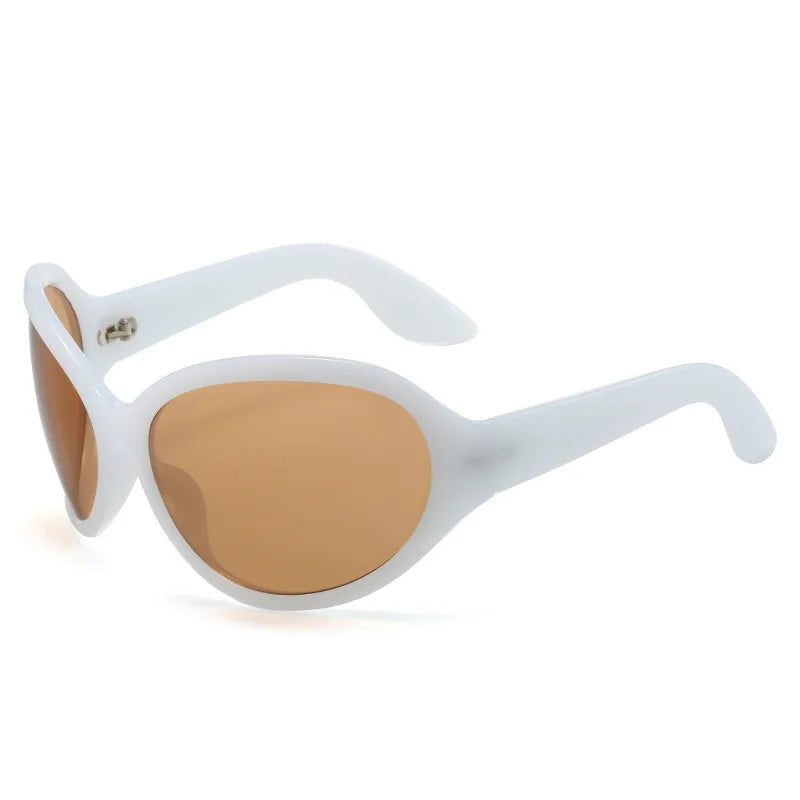 Oversized Punk Oval Sunglasses Y2K Unique Women Men Trend Goggle Sports Sun Glasses Lady Luxury Brand Designer New...