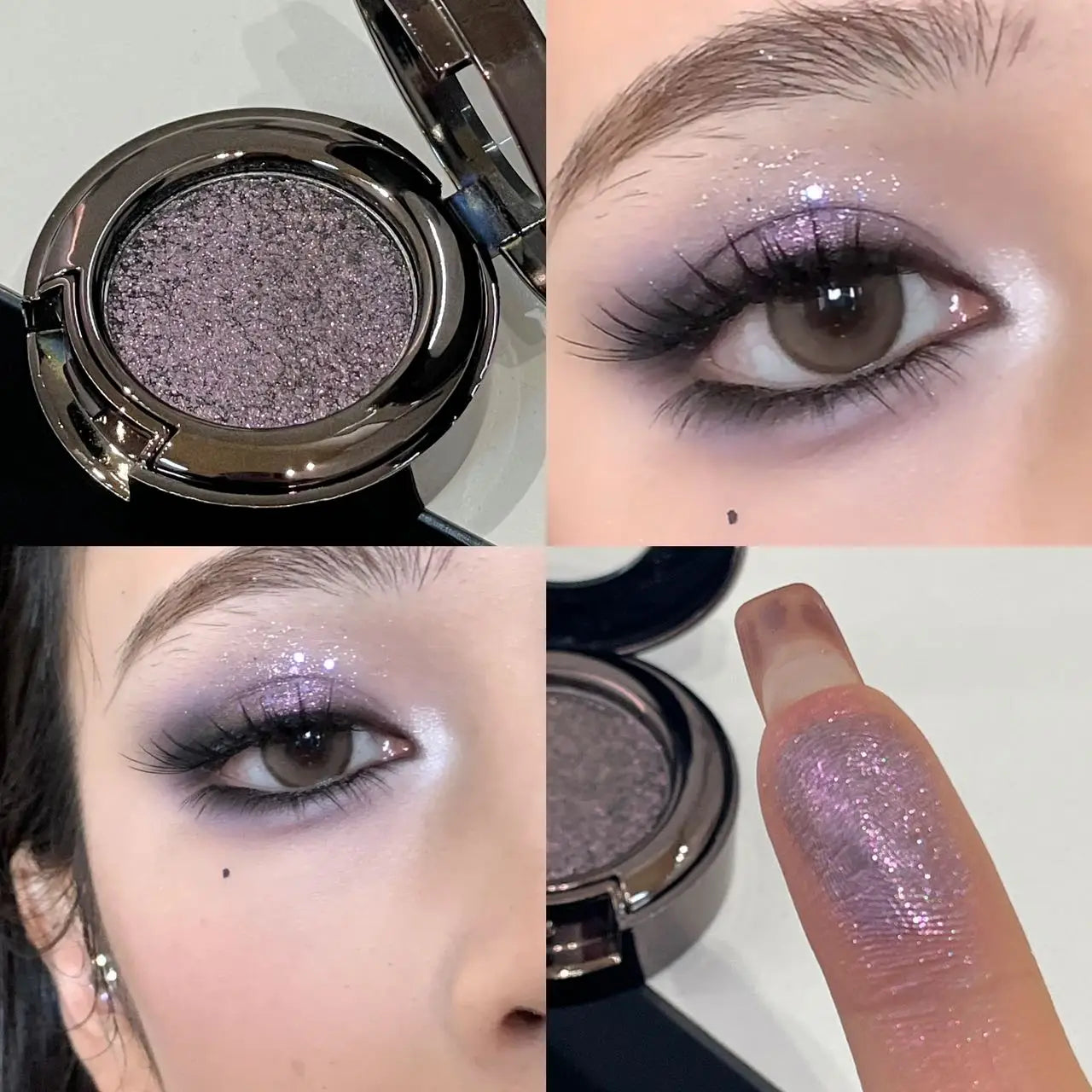 Metallic Glitter Smoked Green Eyeshadow Cream Chameleon Blue Sparkling Shimmer Highlighter Eyeshadow Palette Eye Shadow Makeup - Kimlud