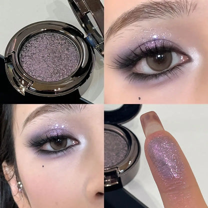 Metallic Glitter Smoked Green Eyeshadow Cream Chameleon Blue Sparkling Shimmer Highlighter Eyeshadow Palette Eye Shadow Makeup - Kimlud