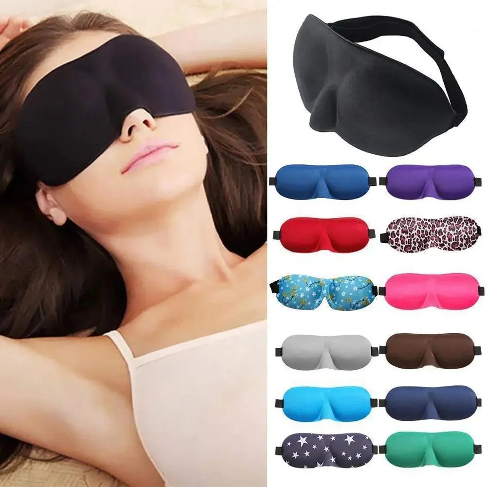 Eye Mask for Sleeping 3D Contoured Cup Blindfold Concave Molded Night Sleep Face Masks Block Out Light with Women Men Eyepatch