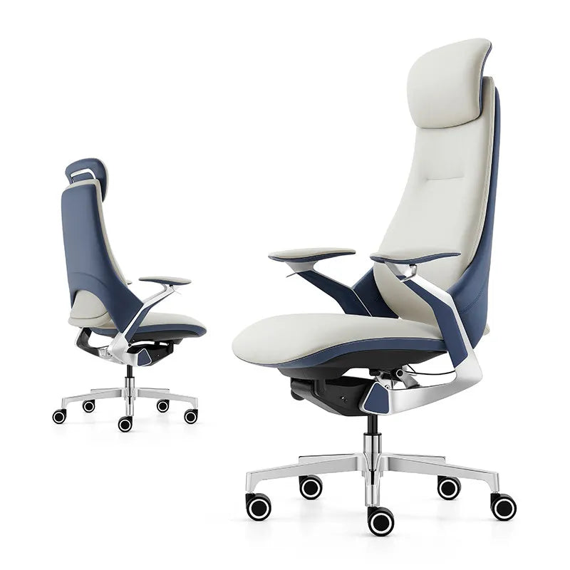 Computer Relaxing Office Chair Ergonomic Mobile Wheels Leather Office Chair Backrest Modern Sillas De Oficina Library...