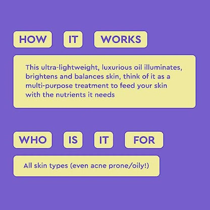 Luxury Hydrating Face Oil Set Squalane Jojoba Seabuckthorn Oil Blend Instant Radiant Glowy Skin Barrier Repair...