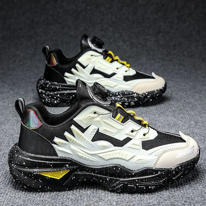 Men's Sports Shoes Hot Sale Of The Season Autumn Thick Bottom Casual Dad Shoes Hong Kong Style Breathable Mesh Upper Rubber O... - Kimlud