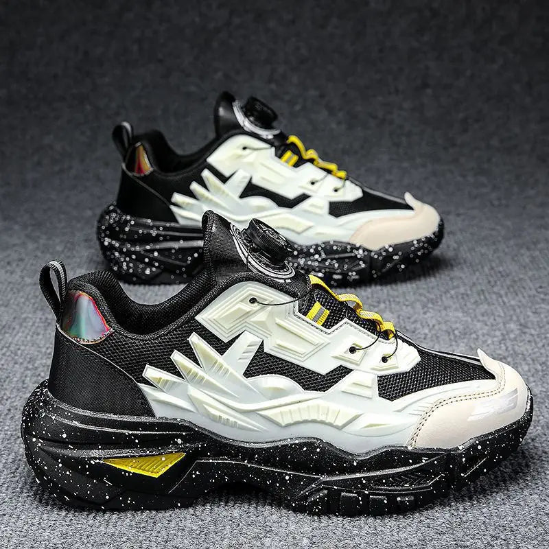 Men's Sports Shoes Hot Sale Of The Season Autumn Thick Bottom Casual Dad Shoes Hong Kong Style Breathable Mesh Upper Rubber O... - Kimlud