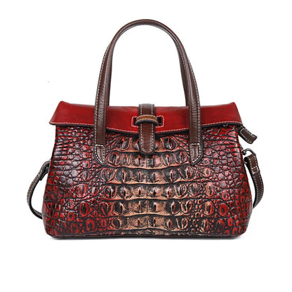 MOTAORA Green Small Women Shoulder Bags Genuine Leather Designer Handbags For Ladies Luxury Alligator Handbag For Phone Bag 2025