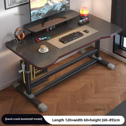 High-end Desktop Computer Desks Home Office Furniture Simple Gaming Desk Student Study Table Workbench Liftable Computer Table J - Kimlud