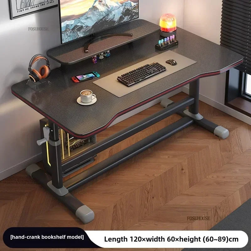 High-end Desktop Computer Desks Home Office Furniture Simple Gaming Desk Student Study Table Workbench Liftable Computer Table J - Kimlud