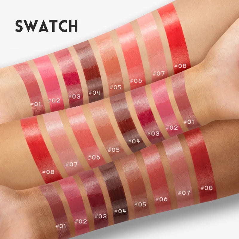 Watery mirror lipstick white not easy to stain the cup water light moisturizing lip glaze lip gloss