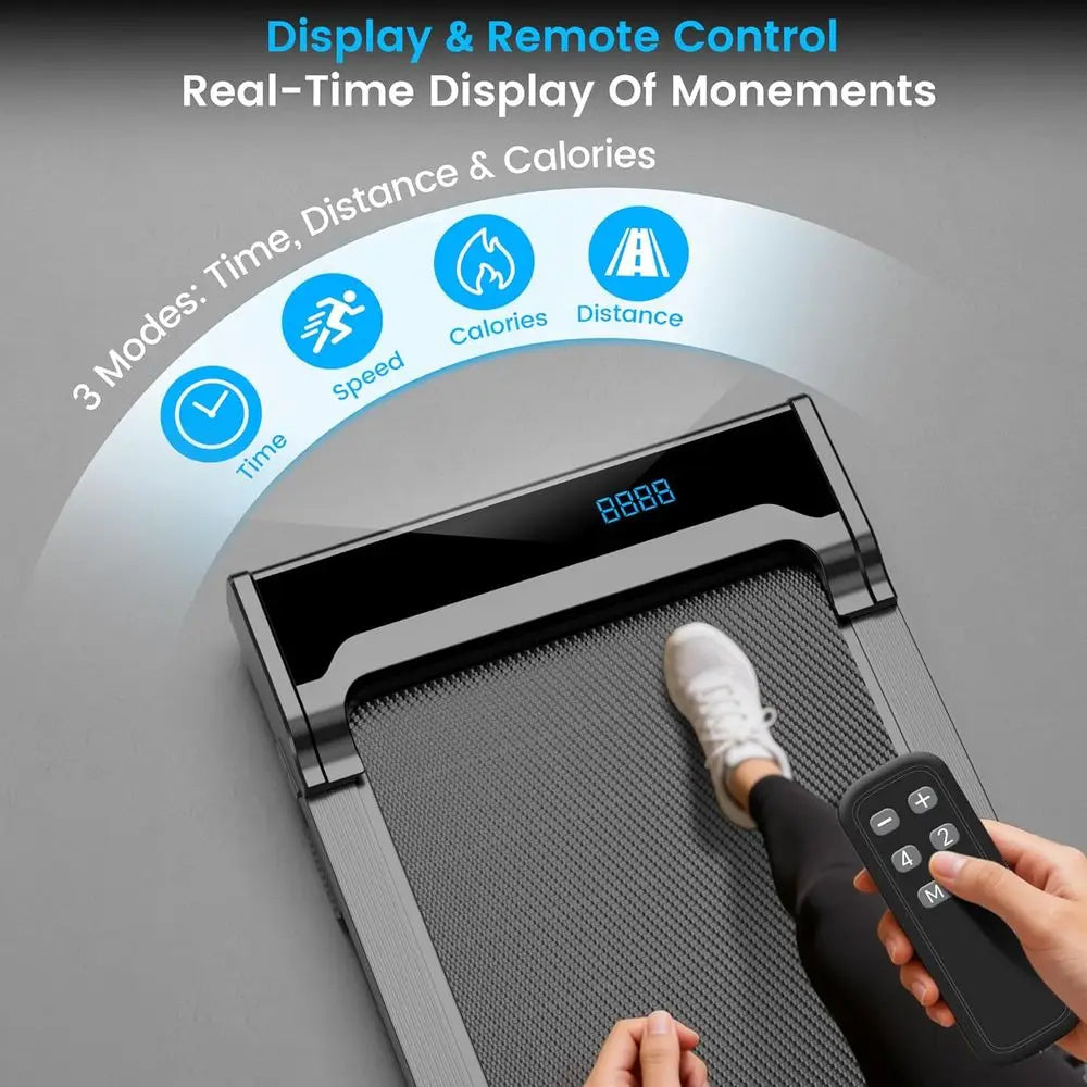 Portable Electric Treadmill for Home Use - Compact, Adjustable Speed, Supports Up to 220 Lbs - Kimlud