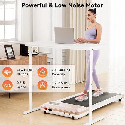 Superun 2-in-1 Home/Office 2.5 HP Walking Treadmill,mini Treadmills for Small Spaces with APP & Remote Control - Kimlud