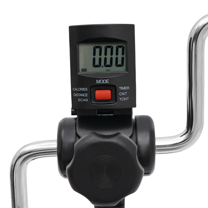 Pedal Exerciser Bike for Home Fitness, Adjustable Tension/Knob & Height (31.1-36.6"), LCD Display (Time/Calories/Distance)