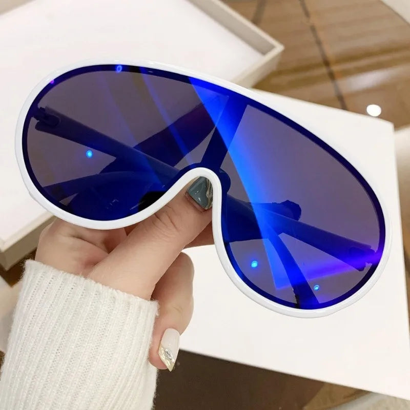 Y2K Brand Designer Oversized Pilot Sunglasses Women for Men Popular Sun Glasses Vintage Eyeglasses Punk Luxury Sport...