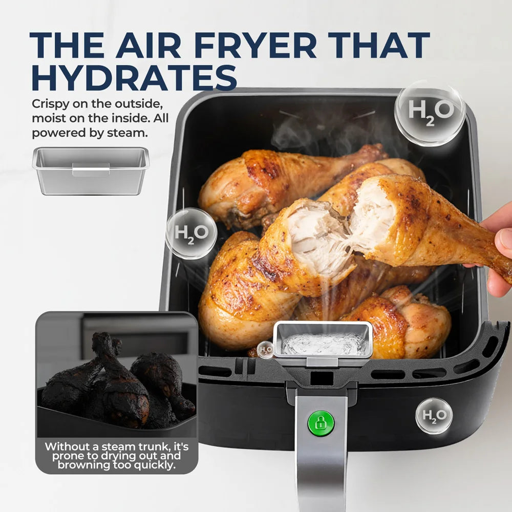 5L Air Fryer, Electric Hot fryer Oven Oilless Cooker with Touch Control & Nonstick Basket & Visible Window, Family Size