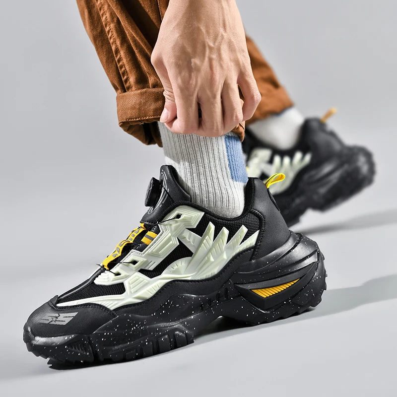 2025 New Rotary Buckle Unisex Trendy Sneakers Chunky Men Running Shoes Women Thick Bottom Jogging Footwear Couple Street...