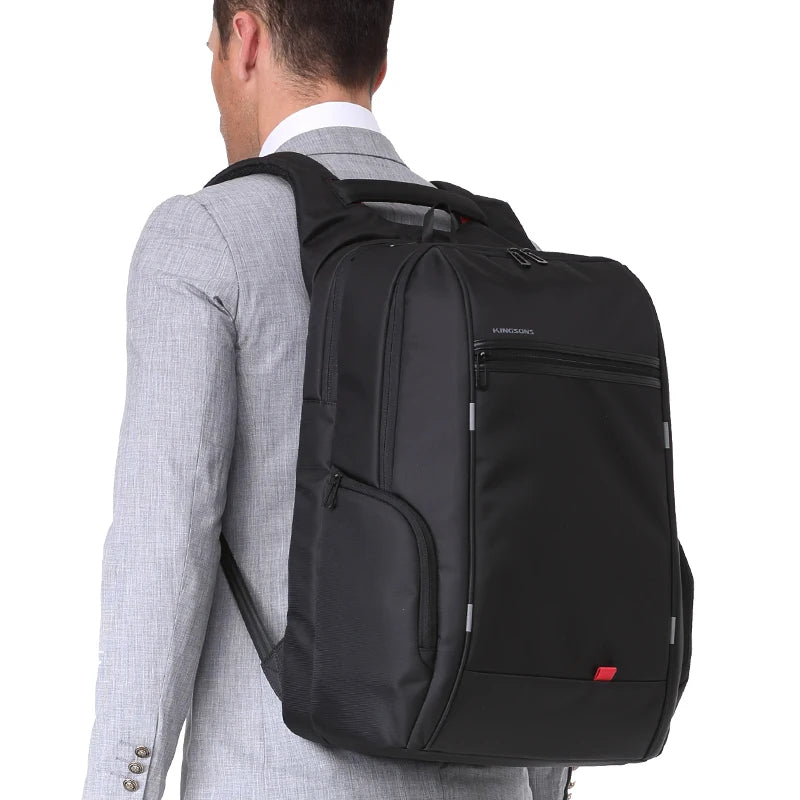 Kingsons Waterproof Men Women Backpack Type-A USB Charge Male Female School Backpacks Anti-theft Laptop Backpack 15.6,17.3 inch