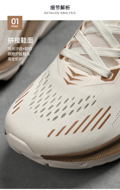 Marathon Carbon Plate Air Cushion Men Sports Running Shoes Breathable Lightweight Women's Comfortable Athletic Nonskid Sneakers - Kimlud