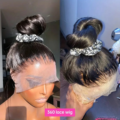 250 Density Invisible Strap Full Hd Lace Glueless Wig Human Hair Raw Vietnamese Bone Straight Lace Front Human Hair Wigs