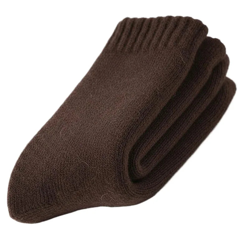 2025 New Winter Super Thicker Warm Socks Wool Male Men Women Socks Solid Socks Merino Wool Socks Against Cold Snow Terry Socks - Kimlud
