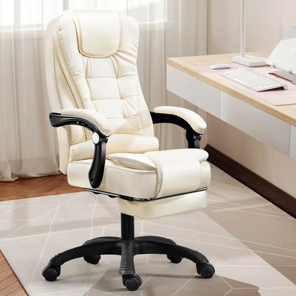 Acrylic Chair Fashionable White Gaming Chair on Wheels Desk Office Armchairs Pulley Homcom Chaise Pliable Living Room Chairs