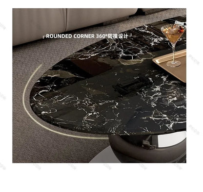 Luxury Furniture Nordic Style Gold Coffee And End Table Set Solid Wood Modern Design For Household Living Room | Kimlud...