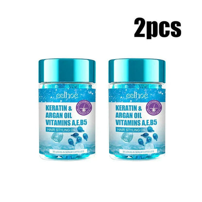 Magic Hair Vitamin Capsule Keratin Oil Fast Restore Hair Soft Smooth Shiny Deep Moisturizer Frizzy Dry Scalp Hair Care Products