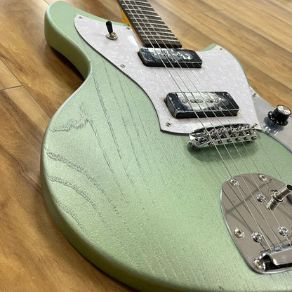 Custom Sage Green electricguitar chrome hardware P90 pickup rosewood fingerboard Electric Guitar-Themed Gift Free...