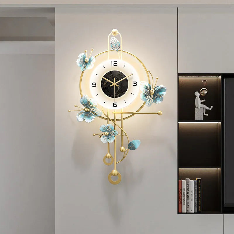 Interior Modern Wall Clocks Aesthetic Silent Fashion Creative Xenomorph Clock Wall Digital Living Room Reloj De Pared...