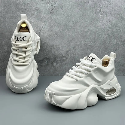 Fashionable Men's Shoes, 2025 Autumn Sports and Leisure Dad Shoes, Versatile Thick Soled High Rise Minimalist Board...