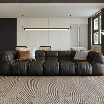 Puff Leather Sofa Bedrooms Comfortable Reclining Luxury Designer Lazy Sofa Modern Minimalist Sofy Do Salonu Home...