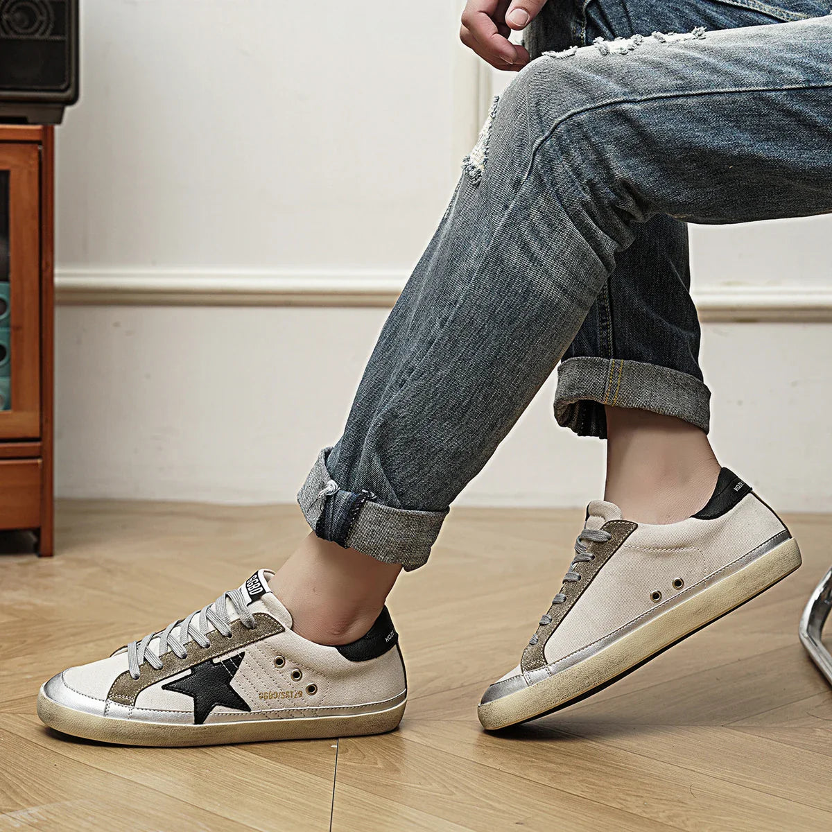Comfortable Fashion Classic Spring Height-Increasing Two-Layer Cowhide Casual Couple Men's TrendSneakers35-45High-Quality Summer