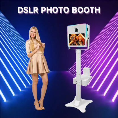 2025 Newest 15.6 Inch Touch Screen Magic Mirror DSLR Photo Booth Machine Selfie Camera Protable for Wedding Party Events - Kimlud